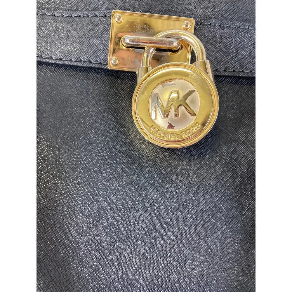 MICHAEL KORS HAMILTON LARGE SAFFIANO LEATHER SHOULDER BAG